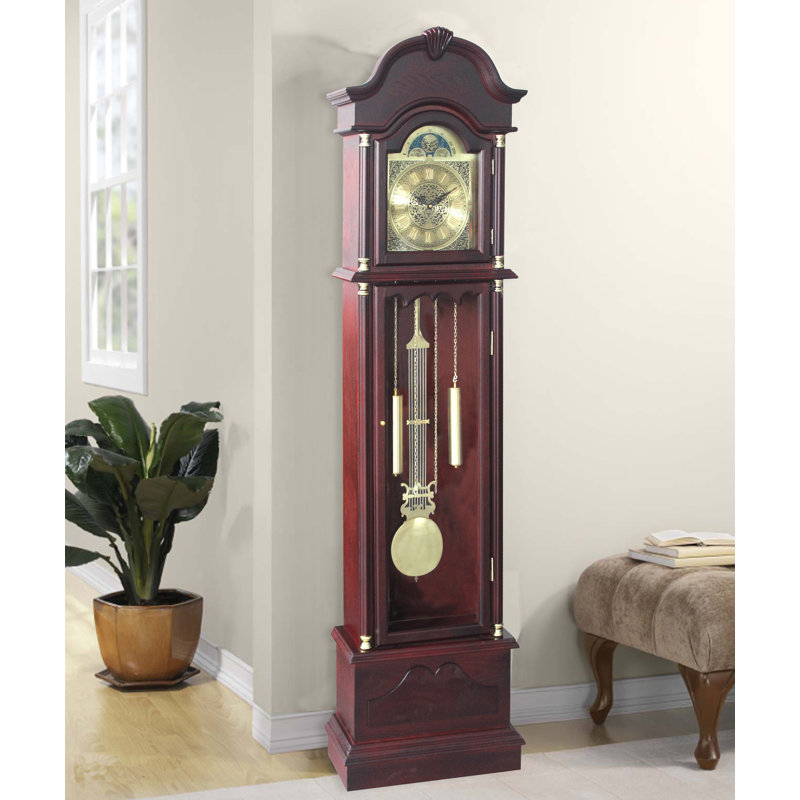 Astoria Grand Traditional 72" Wood Floor Standing Grandfather Clock